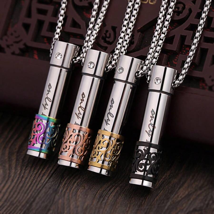 1 件不锈钢芳香疗法扩散器项链精油扩散器吊坠项链盒式香薰珠宝情人节情人节用品婚礼用品