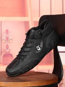 Women's Non-Slip Walking Shoes Outdoor Fashion Casual Ankle Boots - 黑色 - 查看 3