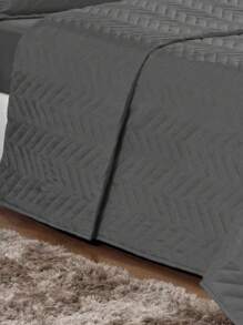 Cobre Leito Luxo Para Cama Queen + Kit 2 Portas Travesseiros - ng