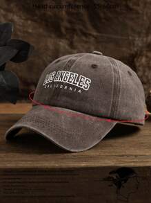 1pc Men's Letter Print Outdoor Casual Adjustable Size Baseball Cap Sun Visor Hat For Daily Wear