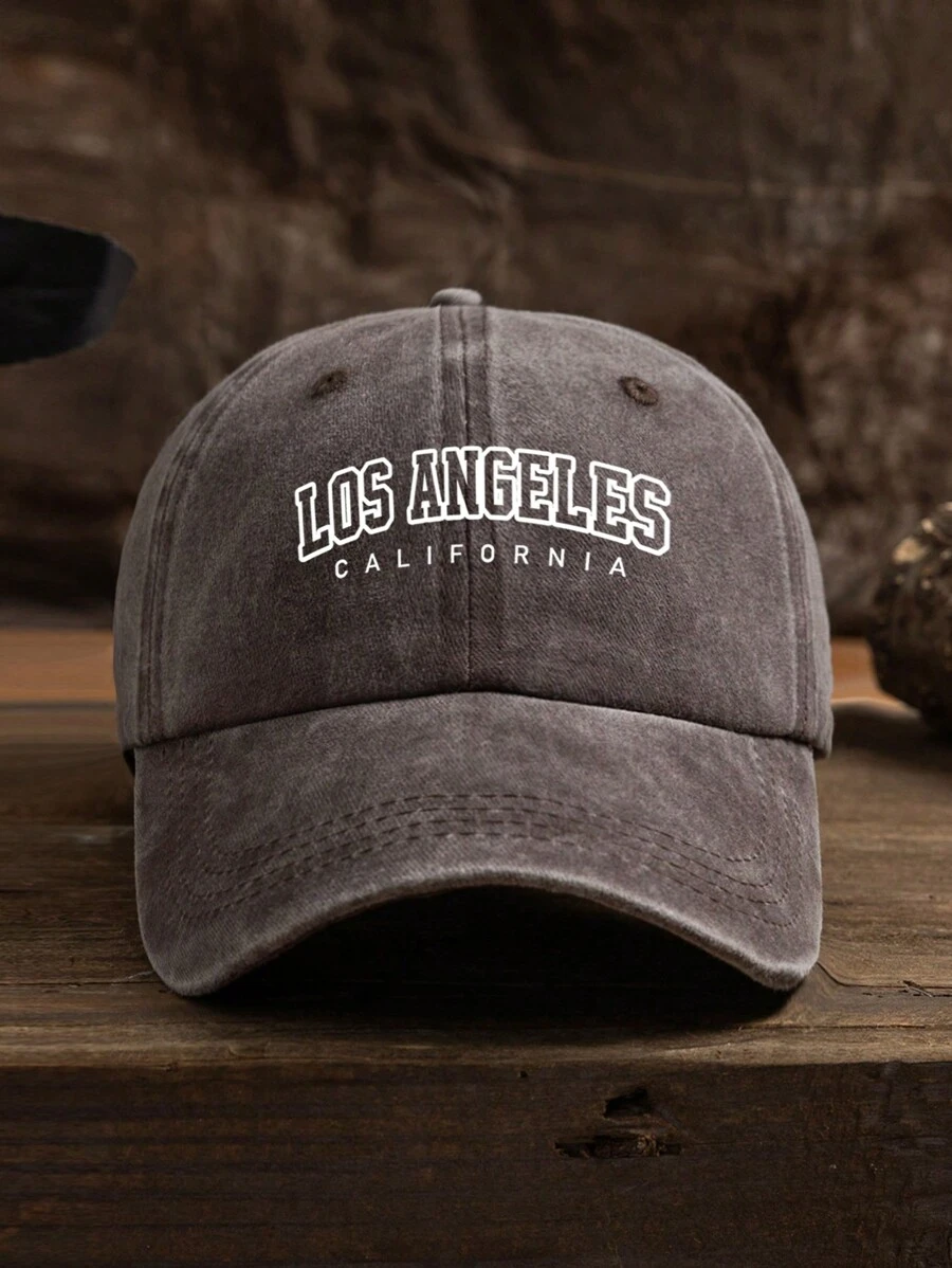 1pc Men's Letter Print Outdoor Casual Adjustable Size Baseball Cap Sun Visor Hat For Daily Wear