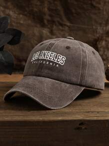 1pc Men's Letter Print Outdoor Casual Adjustable Size Baseball Cap Sun Visor Hat For Daily Wear