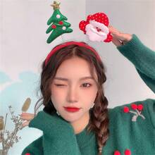 1pc 2025 Christmas Headband New Bowknot Headwear, Party Hair Accessory,Christmas - Multicolor - View 7