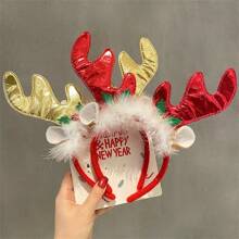 1pc 2025 Christmas Headband New Bowknot Headwear, Party Hair Accessory,Christmas - Multicolor - View 5