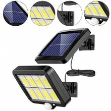 太阳能运动传感器户外灯、56 LED 太阳能户外灯、IP65 防水太阳能灯、太阳能安全灯、家用太阳能户外灯、用于小路、庭院、露台的户外花园照明
