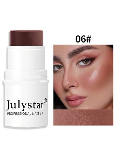 Julystar Professional Makeup Blush Stick, Long-wearing Highly Pigmented Cream Blush