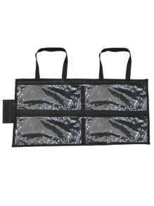 Bolsa Pasta Multiuso Porta Esmaltes Maquiagem Manicure Com 4 Divisões Promocional p/ até 80 frascos Com fechamento lateral