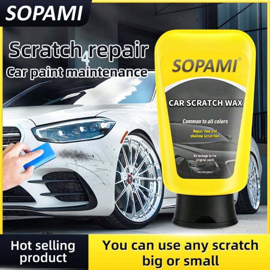 Sopami Car Coating Spray,Sopami Car Scratch Wax,Sopami Oil Film Emulsion Glass Cleaner,Sopami Quick Effect Coating Agent,Sopami Quickly Coat Car Wax Polish Spray Waterless Wash (Car Scratch Wax) - 4 件 - 查看 1