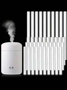 5 piezas/10 piezas/20 piezas Bastoncillos de fibra absorbente para núcleo de humidificador, bastoncillos difusores de esencia de aceite esencial - Blanco - Ver 1