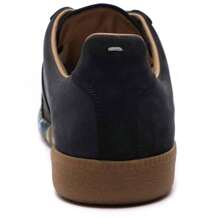 Maison Margiela Men's Replica German Army Paint Low Top Sneakers Black - 黑色 - 查看 4