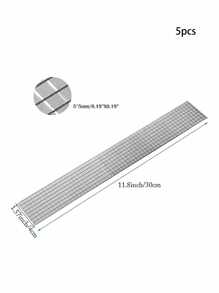 5卷/1卷 自粘迷你方形玻璃马赛克贴纸，装饰玻璃胶带，适用于DIY工艺品和家居装饰 - 彩色 - 查看 11