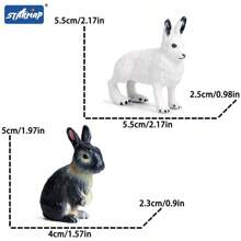 [Certified For Children] Forest Animals Figurines Woodland Animals Model Kit, Miniature Realistic Plastic Wild Forest Animals For Cake Toppers, Birthday Party Favors, Cupcake Toppers, And Kids Birthday Gifts - Multicolor - View 14