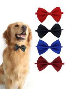 1pc Adjustable Pet Bow Tie Collar: Make Your Dog Or Cat Look Fabulous!