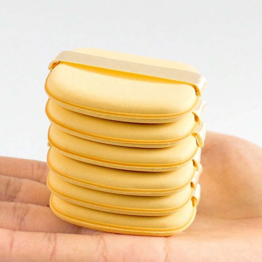 6pcs Powder Puff Does Not Eat Powder Q Elastic Soft Air Cushion Beauty