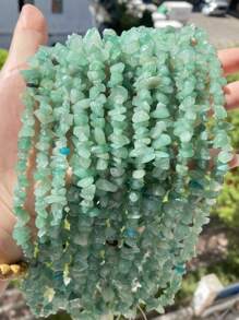 1 Package 100/200pcs Natural Stone Agate Crystal Asymmetrical Semi-Precious Stone With Shaped Loose Beads Perforated Gravel DIY Bracelet Necklace Earrings Jewelry Making Accessories