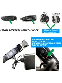 1 个 USB 可充电宠物发光项圈，闪烁/慢闪/常亮，硅胶材质，柔软亲肤，可修剪至所需尺寸，适合户外夜间散步安全，可充电项圈，电池续航时间长，红色/蓝色/粉色/绿色 - 彩色 - 查看 5