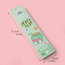 Bộ 6 bút chì HB hoạt hình dễ thương, bút chì màu chất lượng cao dành cho học sinh tiểu học và đồ dùng học tập - Nhiều màu - Xem 14