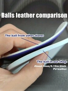 1 quả bóng đá da PU số 5 chất lượng cao có độ đàn hồi cao, chống mài mòn, chống nổ, liên kết nhiệt liền mạch, bóng đá luyện tập cho người lớn - Đỏ - Xem 6