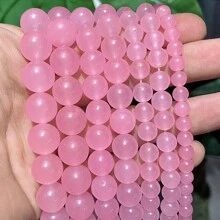 Naturalny czerwony żółty niebieski chalcedon AAAAA luźne koraliki do wyrobu biżuterii DIY zawieszki bransoletki kolczyki 15" pasmo 4/6/8/10mm