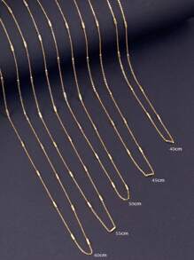 Cadena de collar de plata de ley 925, cadena de collar chapada en oro de 14K, collar para uso diario, joyería, regalo para mujeres, collar fino, collar de plata - cadena - Ver 6