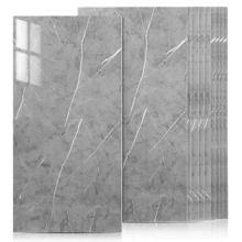 20PCS Self-Adhesive Black Marble PVC Cladding Wall Panels For Kitchen Bathroom Carnival Home Sticker - Gris - Ver 9