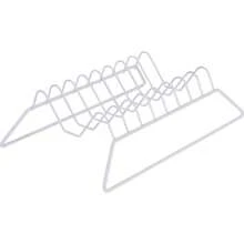 Dish Rack Holder Kitchen Cabinet Vertical Organizer Wire Steel - trắng - Xem 5