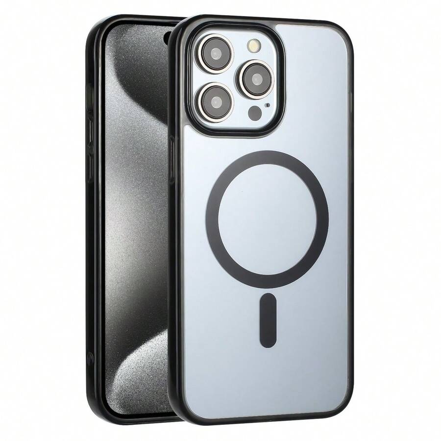 Modes Wireless For IPhone 15 Pro Max 6.7 Matte Chrome Edge Camera Cover