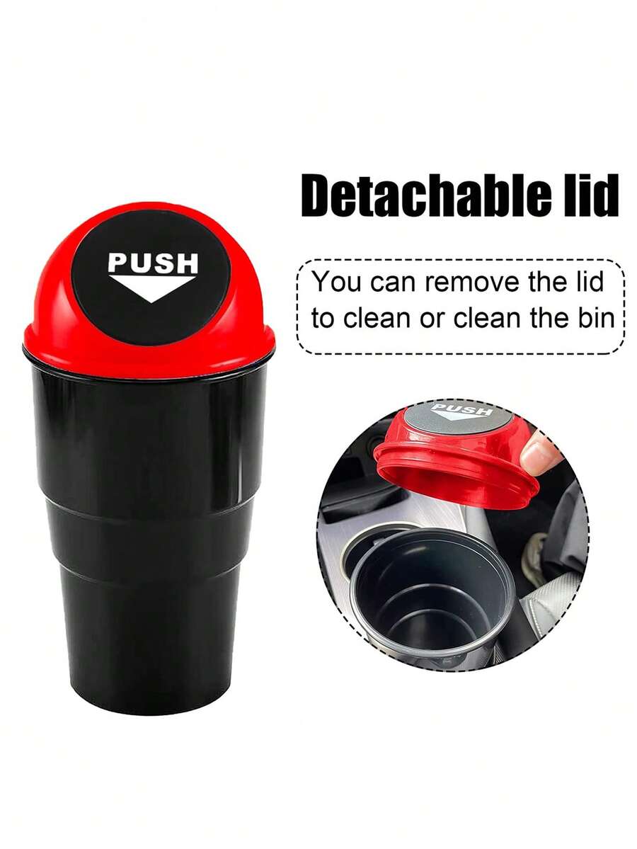 Car Mini Trash Can, LeakProof Car Trash Can, Suitable For Car, Home