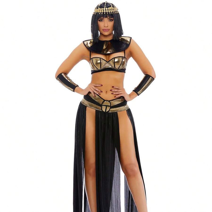Pharaoh To You Cleopatra Costume - 金色 - 查看 1