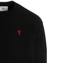 AMI Small Heart Logo Sweatshirt Black - màu đen - Xem 3