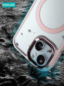 Koolife [2 件套] 1 件磁性无线充电 PC+TPU 全覆盖手机保护壳，1 件鹰眼镜头膜，兼容 17 ProMax/17/17 Pro/17 Air/11/12 Pro/13/14 Plus/15 ProMax/16/16 Pro/16 Plus/16 ProMax - 粉色 - 查看 5