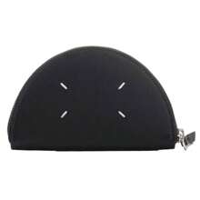 Maison Margiela Micro Halfmoon Leather Pouch Bag Black