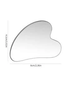 Stainless Steel Gua Sha Board, Heart Shape Facial Lymphatic Massage Scraping Tool, Facial Neck Cupping Beauty Massage Board,Beauty,Skin Care Products,Spa,Self Care,Skin Care Tools,Face Care,Esthetician Supplies,Massage,Face Massage Tool,Face Roller