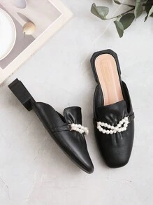 Women's Comfortable Soft Bottom Slip-On Slippers, Fashionable Slip-On Sandals For Outdoor Wear - Black - View 4