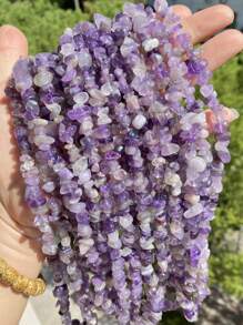 1 Package 100/200pcs Natural Stone Agate Crystal Asymmetrical Semi-Precious Stone With Shaped Loose Beads Perforated Gravel DIY Bracelet Necklace Earrings Jewelry Making Accessories