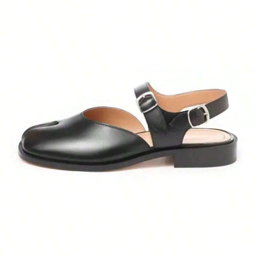 Maison Margiela Sandalias negras de dedos para hombre - Negro - Ver 1