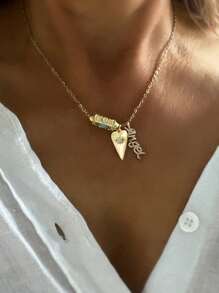 1 件时尚立方锆邪眼网球、爱情保护和健康护身符项链适合女性日常佩戴 - 金色 - 查看 12