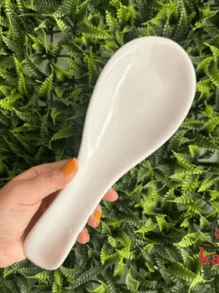 Plain White Ceramic Cutlery Rest 26cm - 白色 - 查看 2
