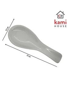 Plain White Ceramic Cutlery Rest 26cm - 白色 - 查看 3