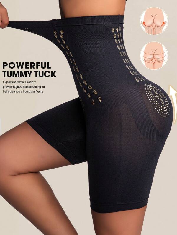 1 件高腰收腹内裤腰部训练塑身短裤下装瘦身紧身女士平腹提臀三角裤女士塑身衣塑身内裤