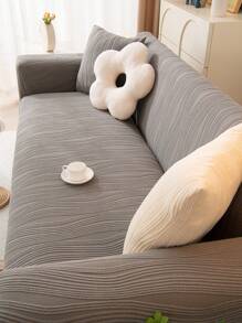 1pc 4-Season Stretch One-Piece Sofa Cover, Fabric Anti-Slip Full-Wrapped Sofa Cushion Cover, Machine Washable Sofa Blanket, Pet Friendly Protective Cover For Bedroom, Office, Living Room L-Shape And 1/2/3/4-Seater Sofas