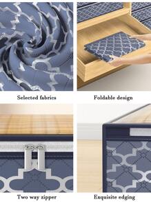 1 件防尘床下收纳盒，带加固手柄，适用于棉被、毯子、床上用品、枕头和玩具卧室配件，床下鞋柜存储解决方案，带透明窗口和加固手柄，适用于毯子、棉被、床上用品、衣服学校收纳袋教师收纳袋卧室、收纳袋、家庭收纳、女式白色 T 恤、女式黑色裤子、女士冬装、连衣裙，