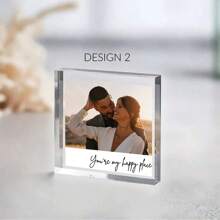 Personalized Acrylic Photo Block, Custom Photo Acrylic Plaque, Wedding Gift, Family Gift, Photo Print Acrylic Gifts, Anniversary Gift 10cm*10cm*1cm