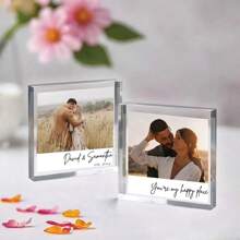 Personalized Acrylic Photo Block, Custom Photo Acrylic Plaque, Wedding Gift, Family Gift, Photo Print Acrylic Gifts, Anniversary Gift 10cm*10cm*1cm