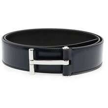 Tom Ford T Buckle Leather Belt Dark Navy - 藏蓝色 - 查看 2