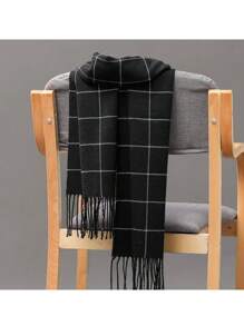 1pc One Desert Scarf Headwrap Unisex Arab Scarf Windproof Men Scarf Outdoor Scarf Classic Men Accessories - Black - View 2