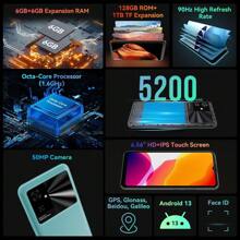 Smartphone Cubot Note 21, 6GB RAM 128GB ROM, Pantalla de 6.56 pulgadas 90Hz,Batería 5200mAh, Cámara trasera 50MP, Procesador Octa-Core, Face ID - Verde - Ver 3