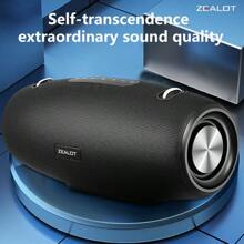 Zealot S67 无线扬声器，带肩带，户外，防水，便携式扬声器，具有响亮的立体声和震撼的低音，播放时间长达 40 小时。 - 黑色 - 查看 3