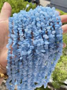 1 Package 100/200pcs Natural Stone Agate Crystal Asymmetrical Semi-Precious Stone With Shaped Loose Beads Perforated Gravel DIY Bracelet Necklace Earrings Jewelry Making Accessories