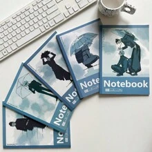 1 件动漫主题笔记本、书写板、学生练习本、厚 B5 横格日记本、返校